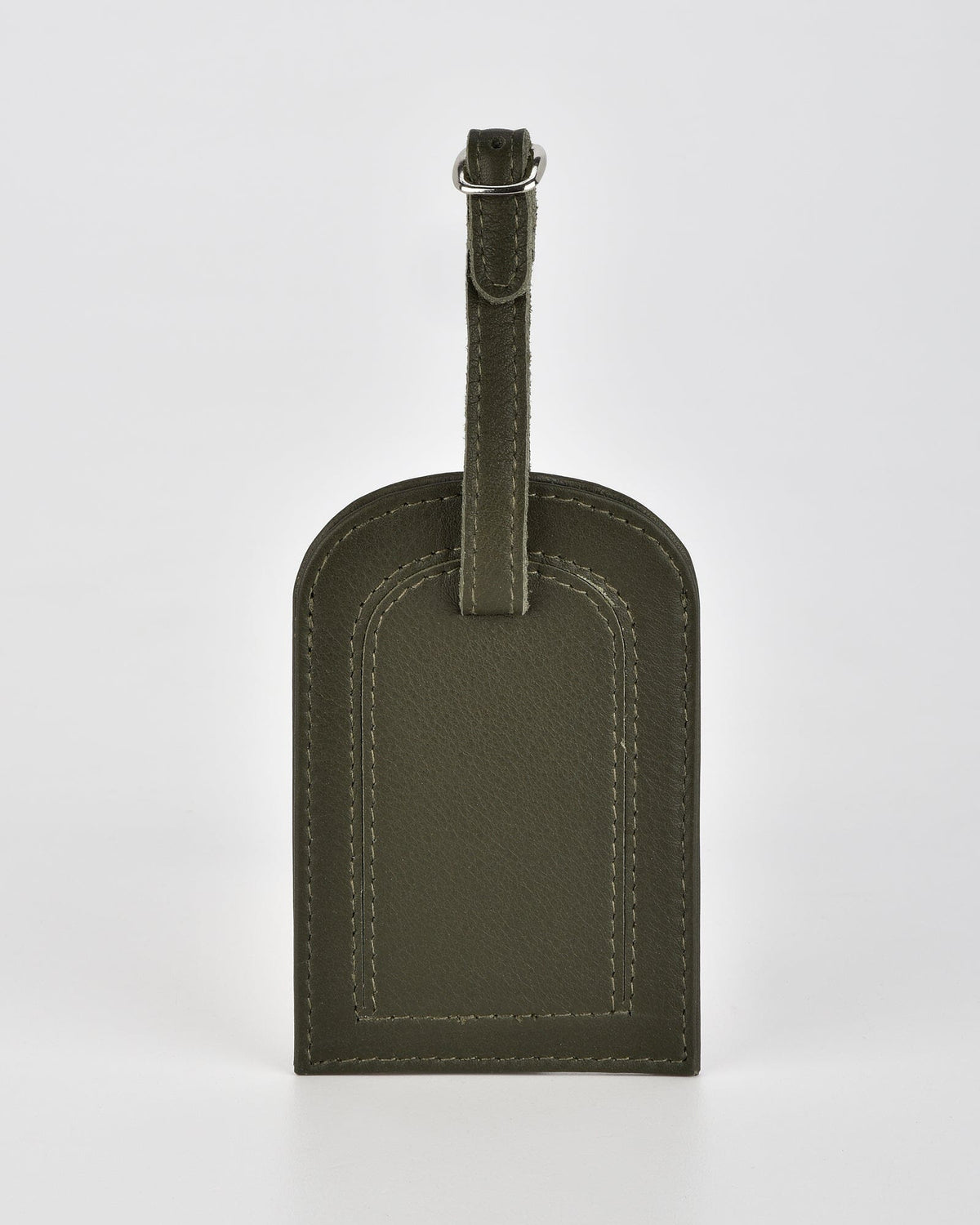 Miabella Leather Luggage Tag - Olive