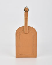 Miabella Leather Luggage Tag - Tan