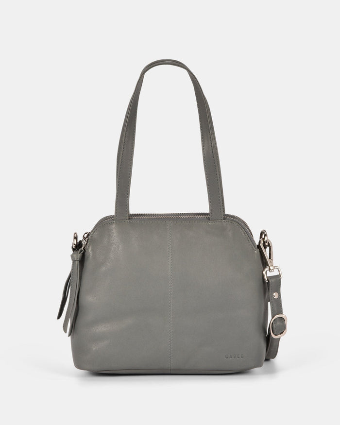 Mich Leather Mini Tote - Grey