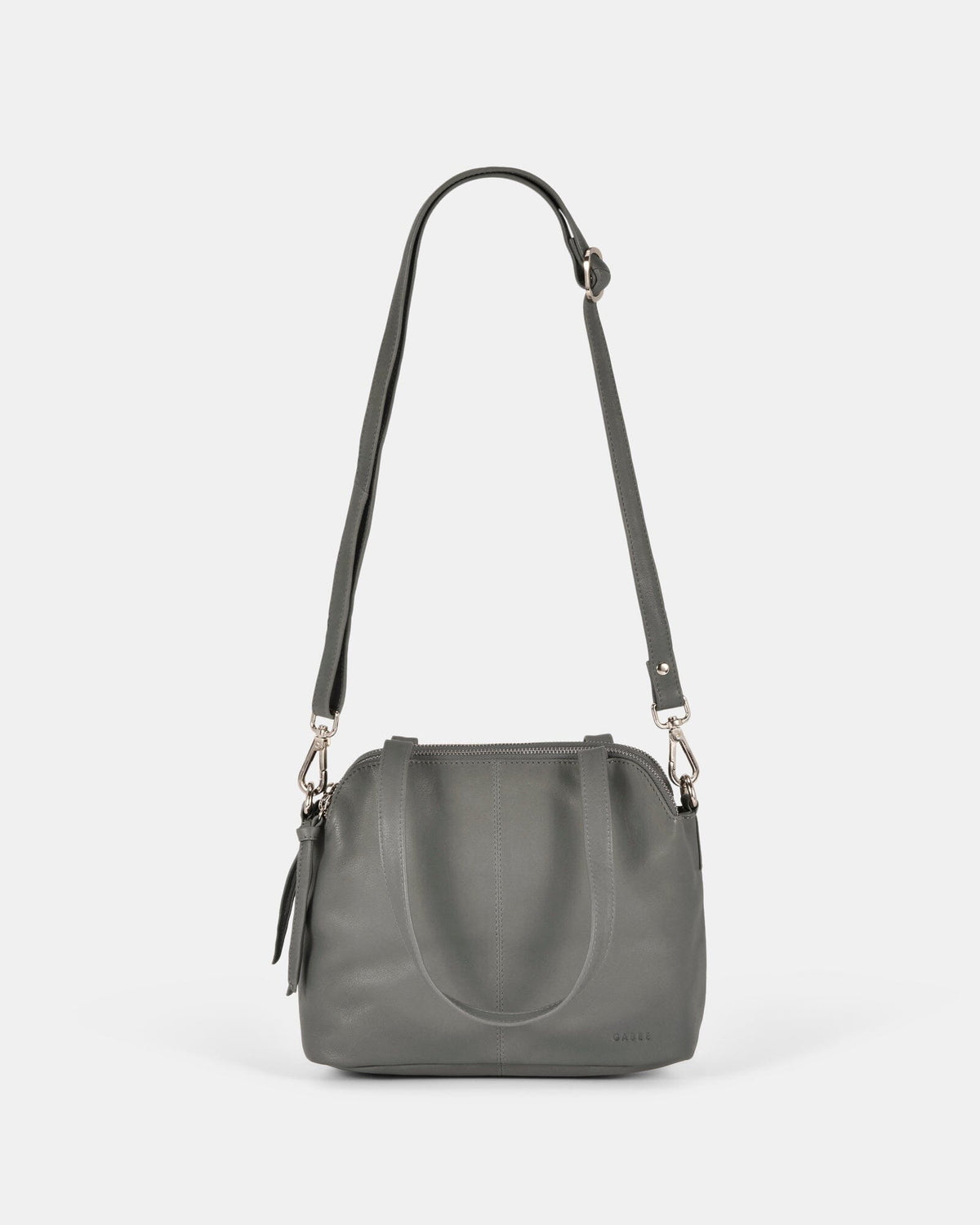 Mich Leather Mini Tote - Grey