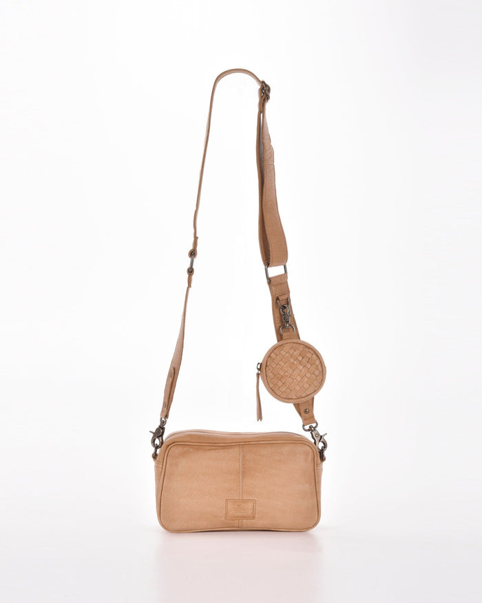 Millner Woven Leather Camera Bag - Camel