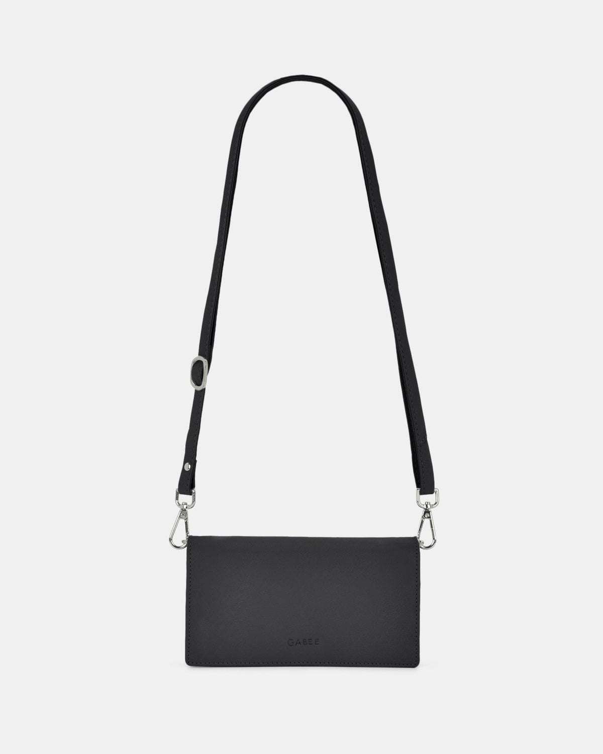 Mimi Leather Smart-Phone RFID Wallet Crossbody - Black GABEE 