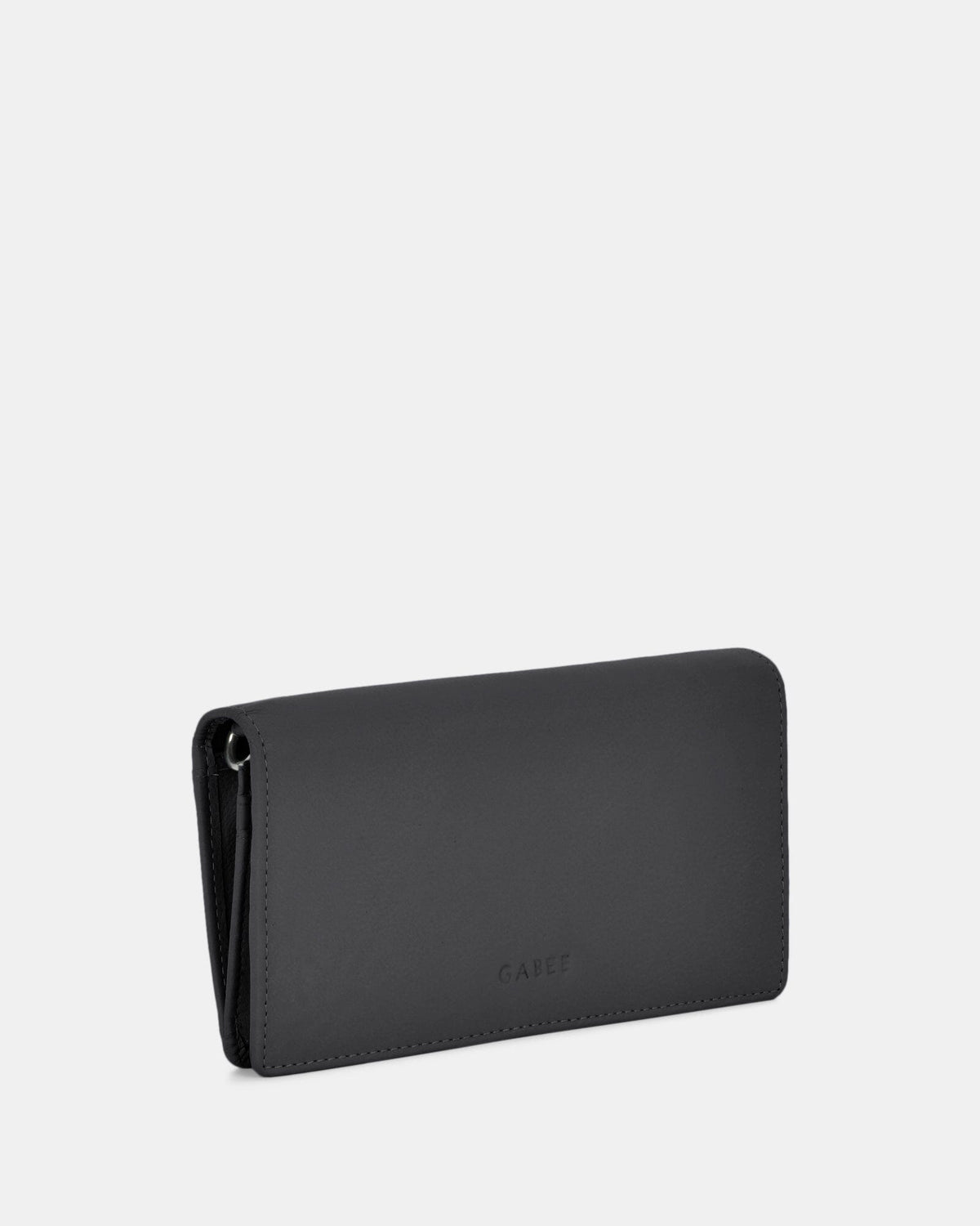 Mimi Leather Smart-Phone RFID Wallet Crossbody - Black GABEE 