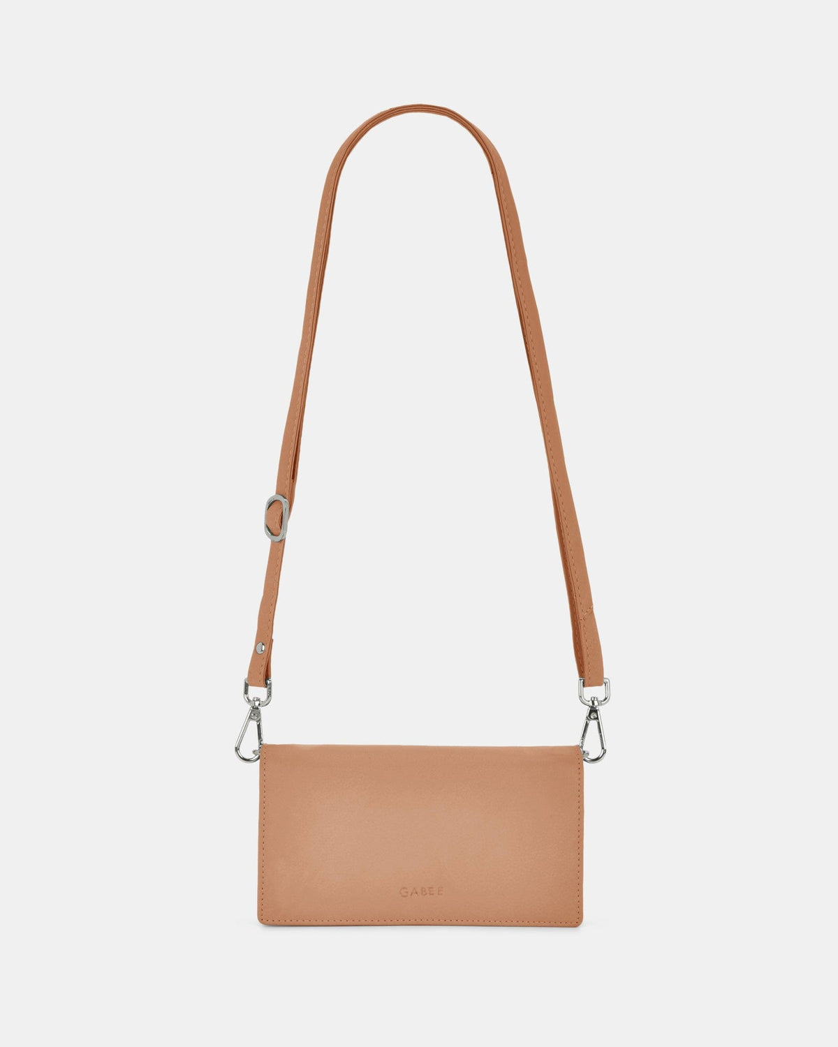 Mimi Leather Smart-Phone RFID Wallet Crossbody - Camel