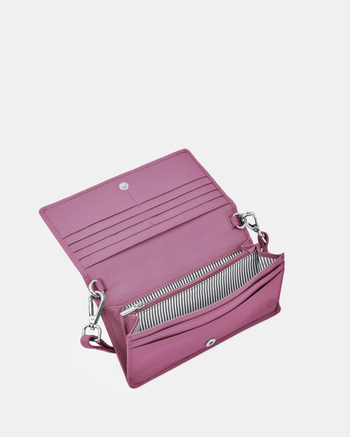 Mimi Leather Smart-Phone RFID Wallet Crossbody - Mulberry