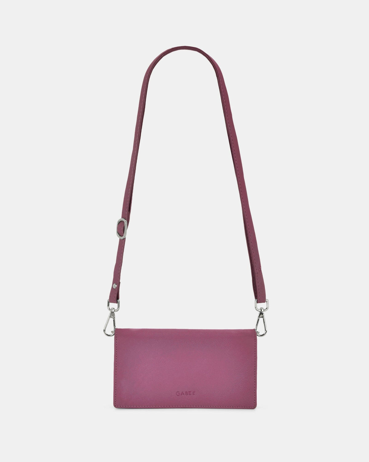 Mimi Leather Smart-Phone RFID Wallet Crossbody - Mulberry