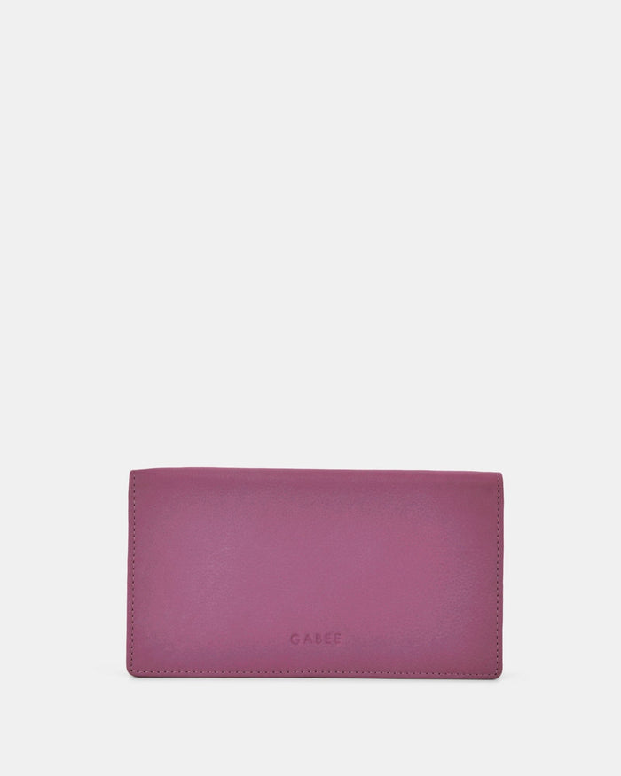Mimi Leather Smart-Phone RFID Wallet Crossbody - Mulberry