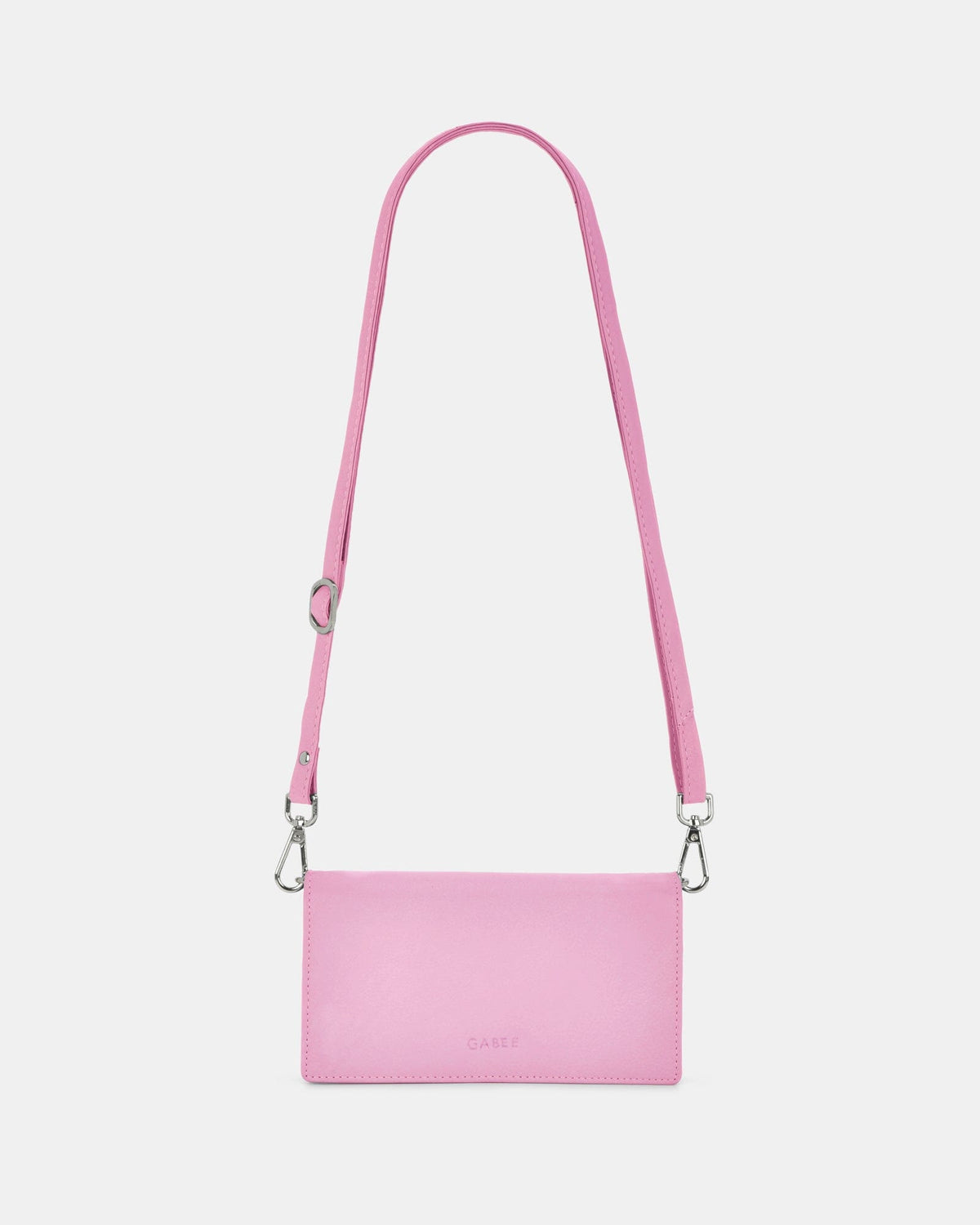 Mimi Leather Smart-Phone RFID Wallet Crossbody - Pink