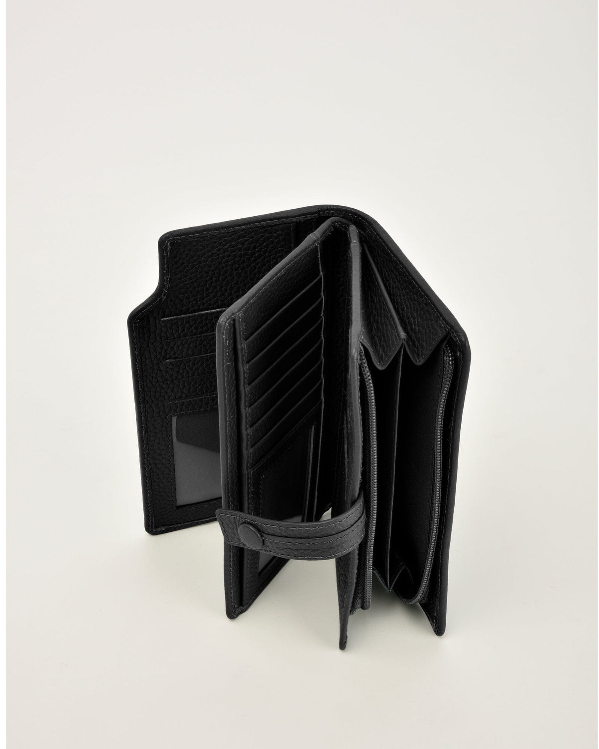 Newington RFID Blocking Leather Wallet - Black