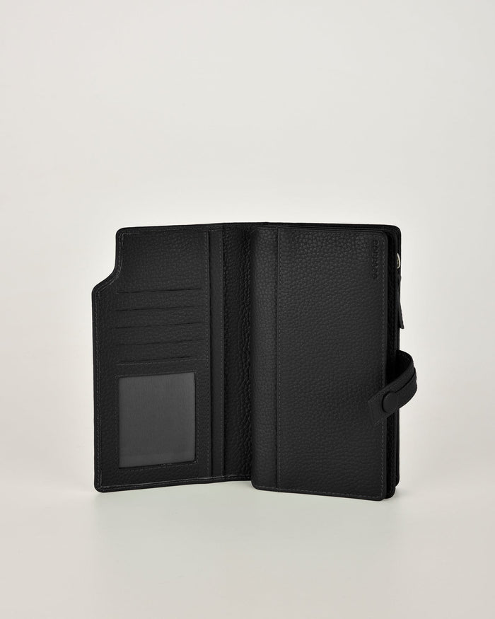 Newington RFID Blocking Leather Wallet - Black
