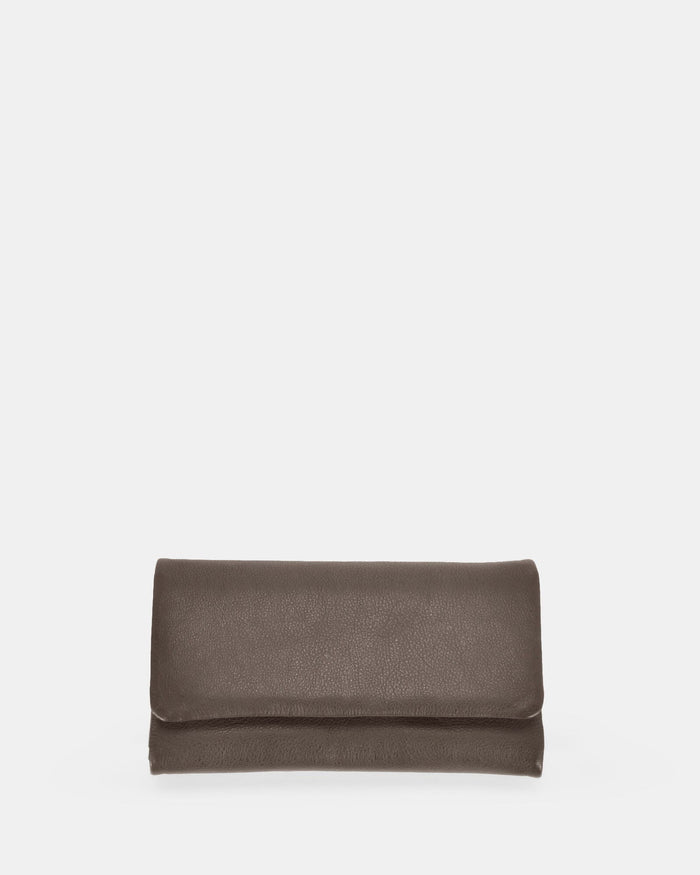 Nina RFID Leather Ladies Wallet - Grey
