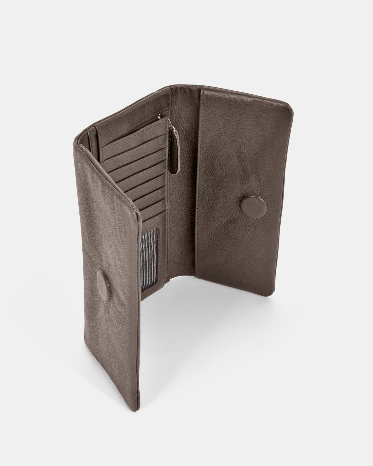 Nina RFID Leather Ladies Wallet - Grey