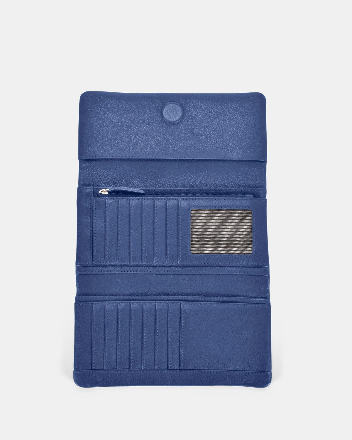 Nina RFID Leather Ladies Wallet - Indigo