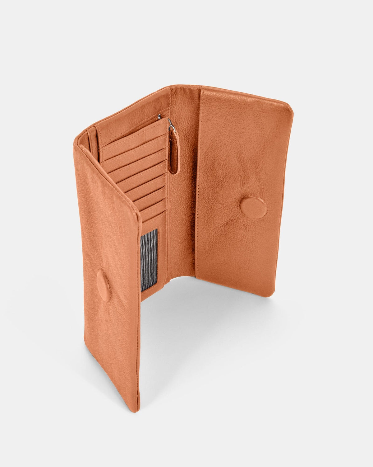 Nina RFID Leather Ladies Wallet - Tan