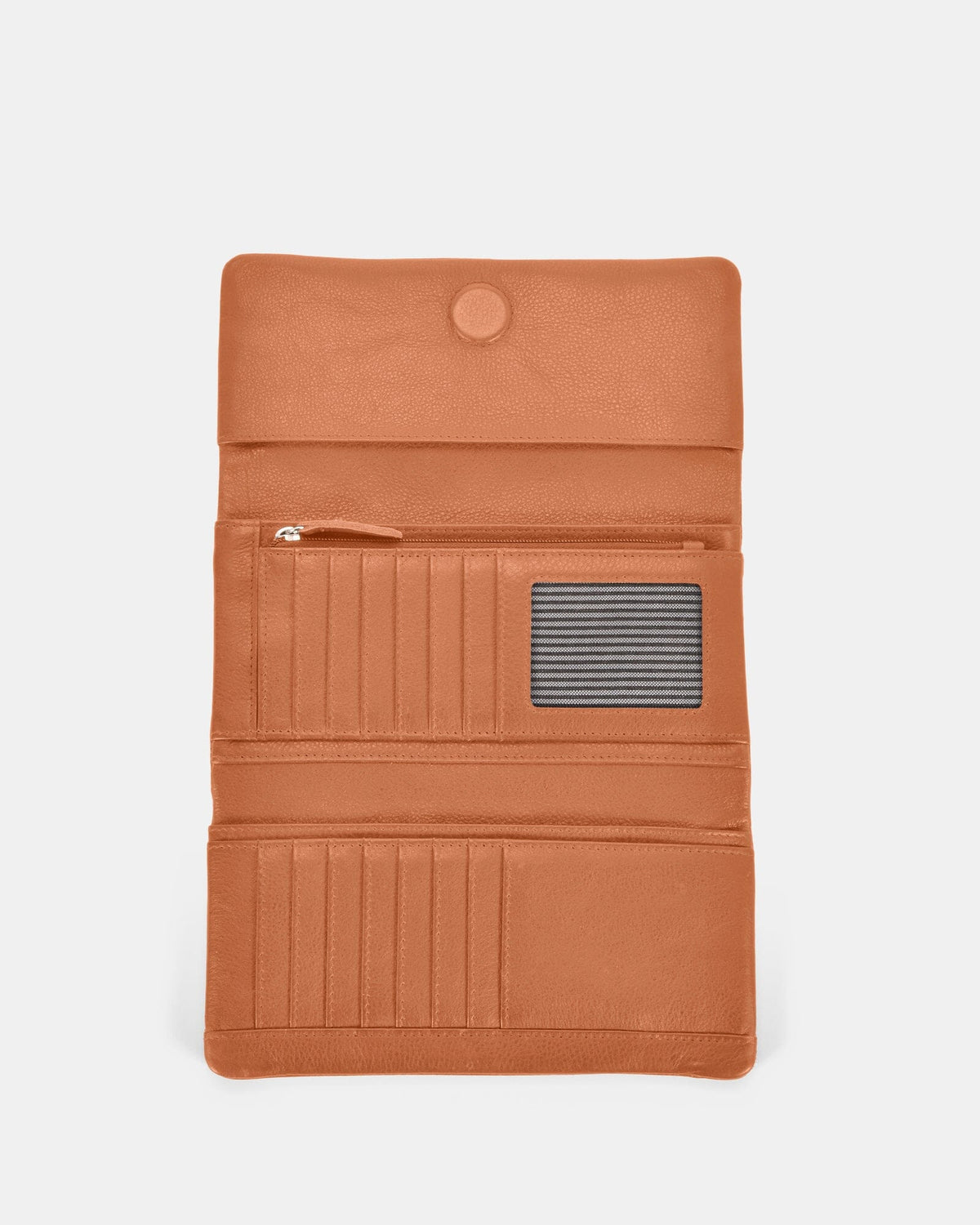 Nina RFID Leather Ladies Wallet - Tan