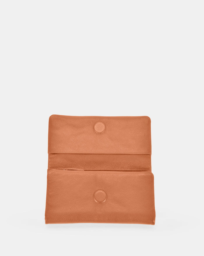 Nina RFID Leather Ladies Wallet - Tan