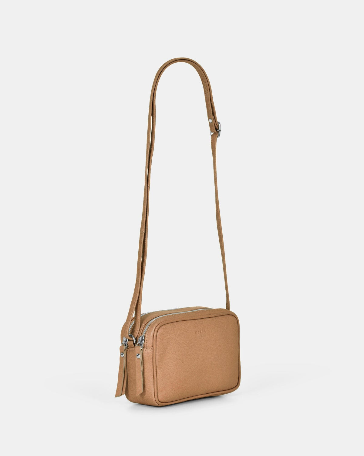 Norah Leather Crossbody Bag - Camel