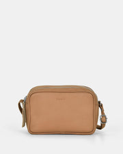 Norah Leather Crossbody Bag - Camel