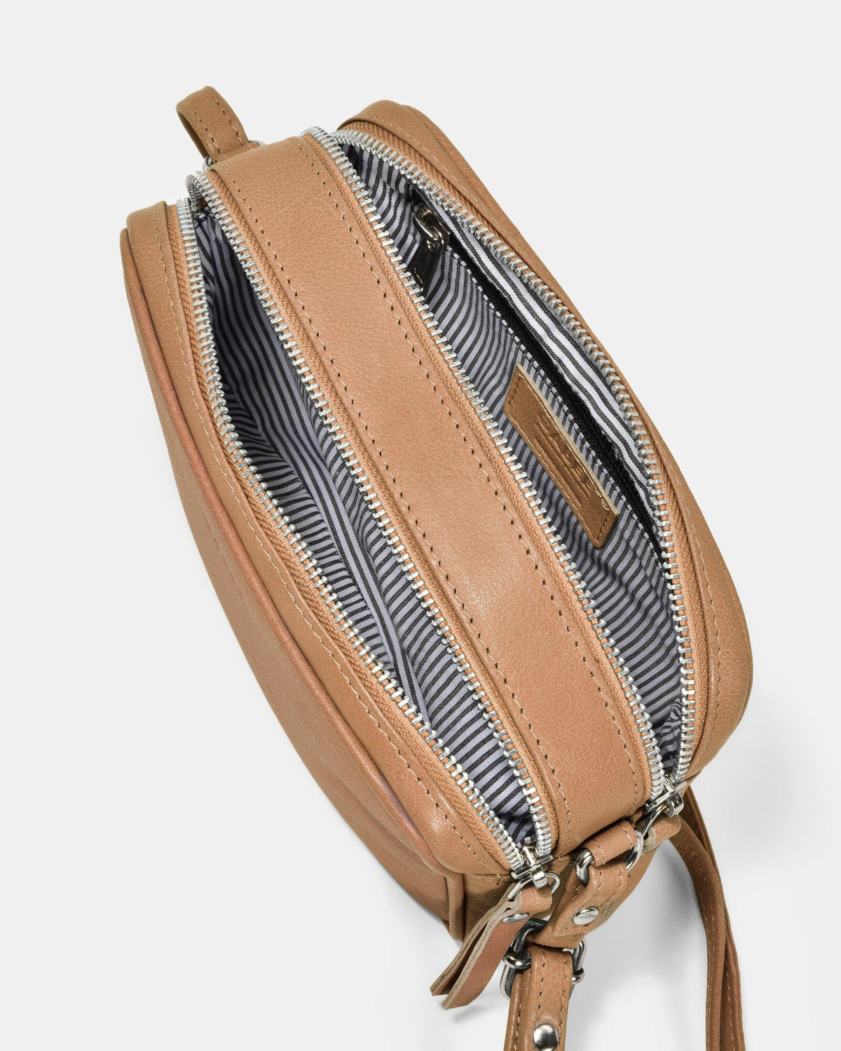 Norah Leather Crossbody Bag - Camel