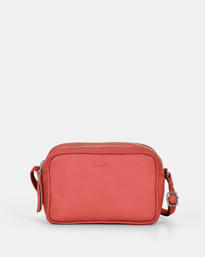 Norah Leather Crossbody Bag - Coral