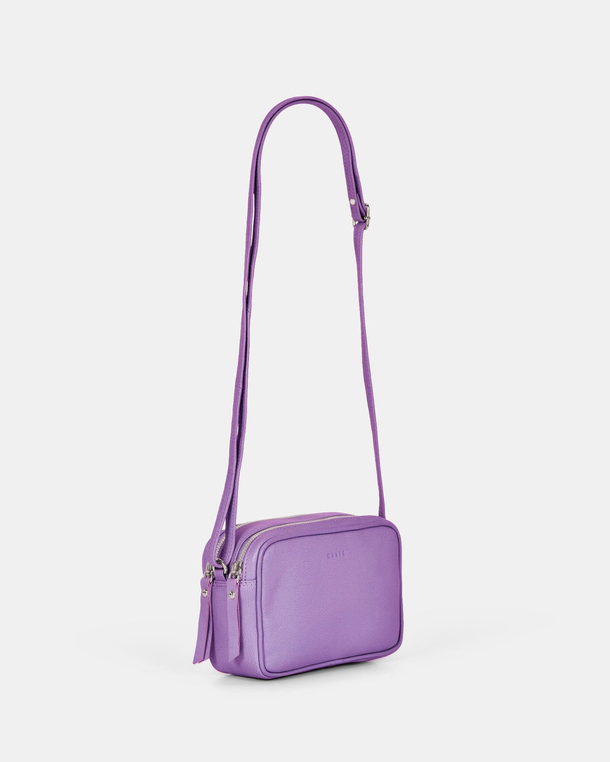 Norah Leather Crossbody Bag - Lavender