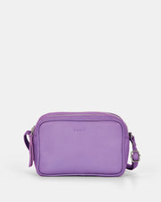 Norah Leather Crossbody Bag - Lavender