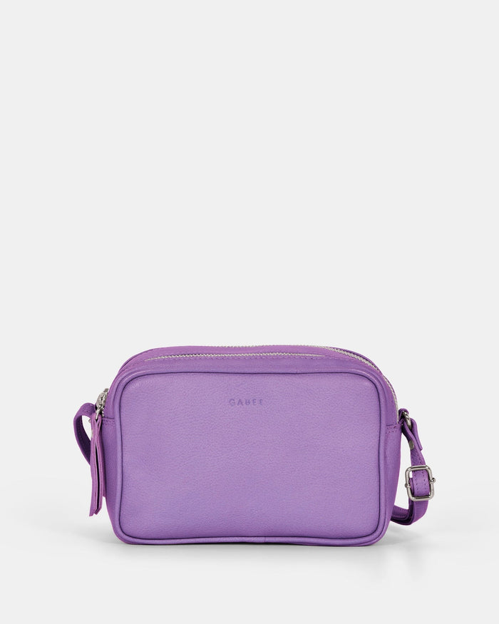 Norah Leather Crossbody Bag - Lavender