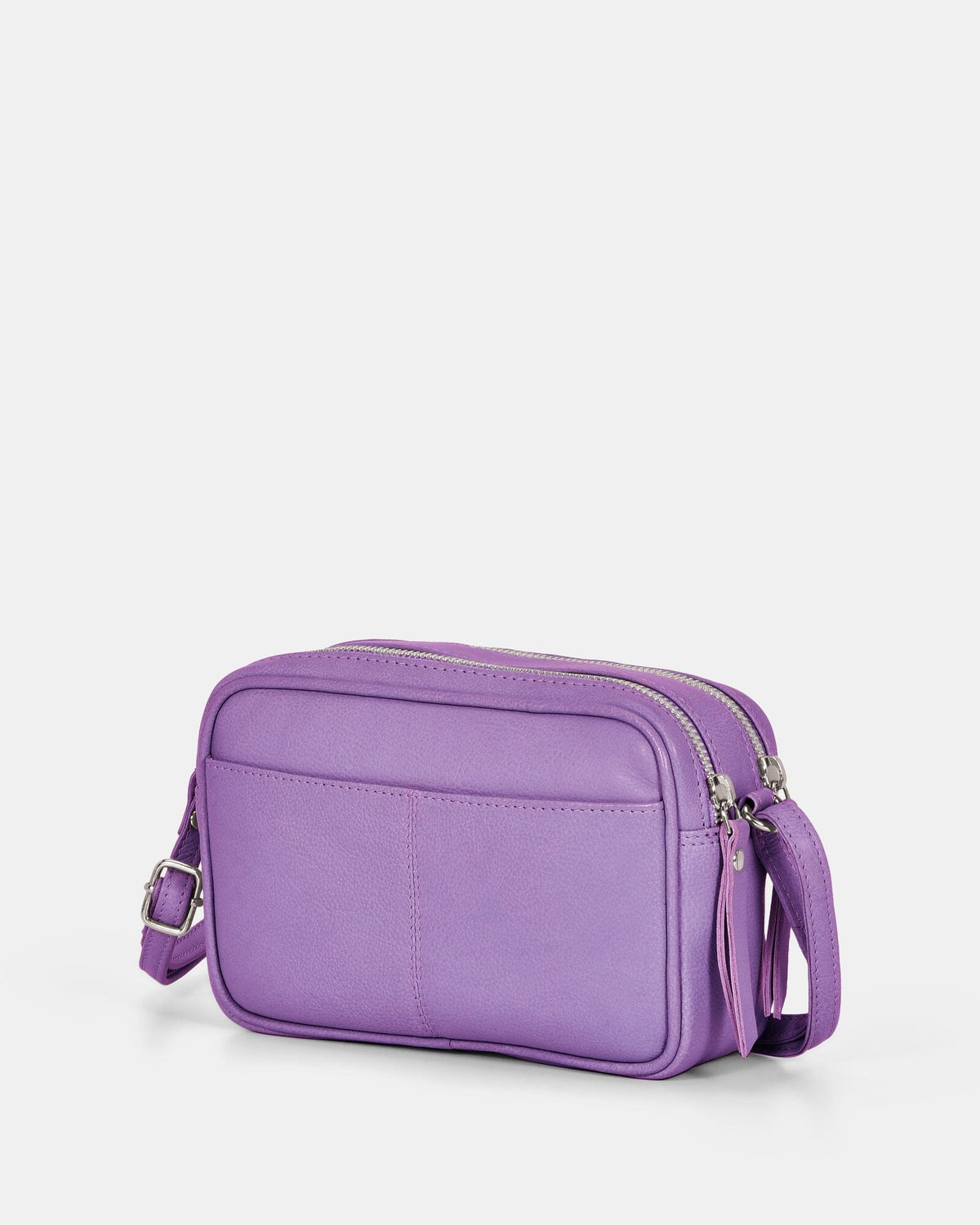 Norah Leather Crossbody Bag - Lavender