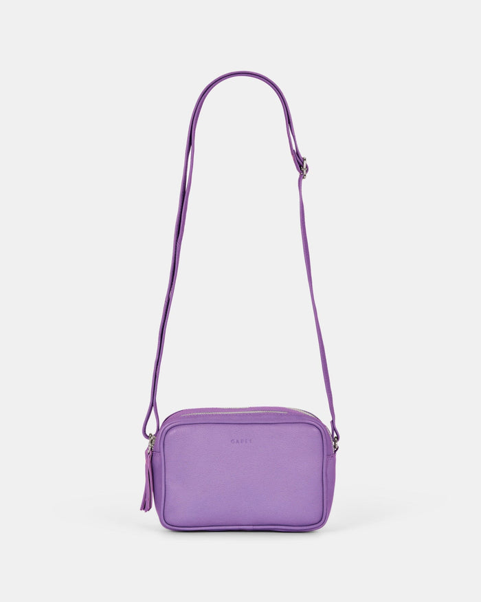 Norah Leather Crossbody Bag - Lavender