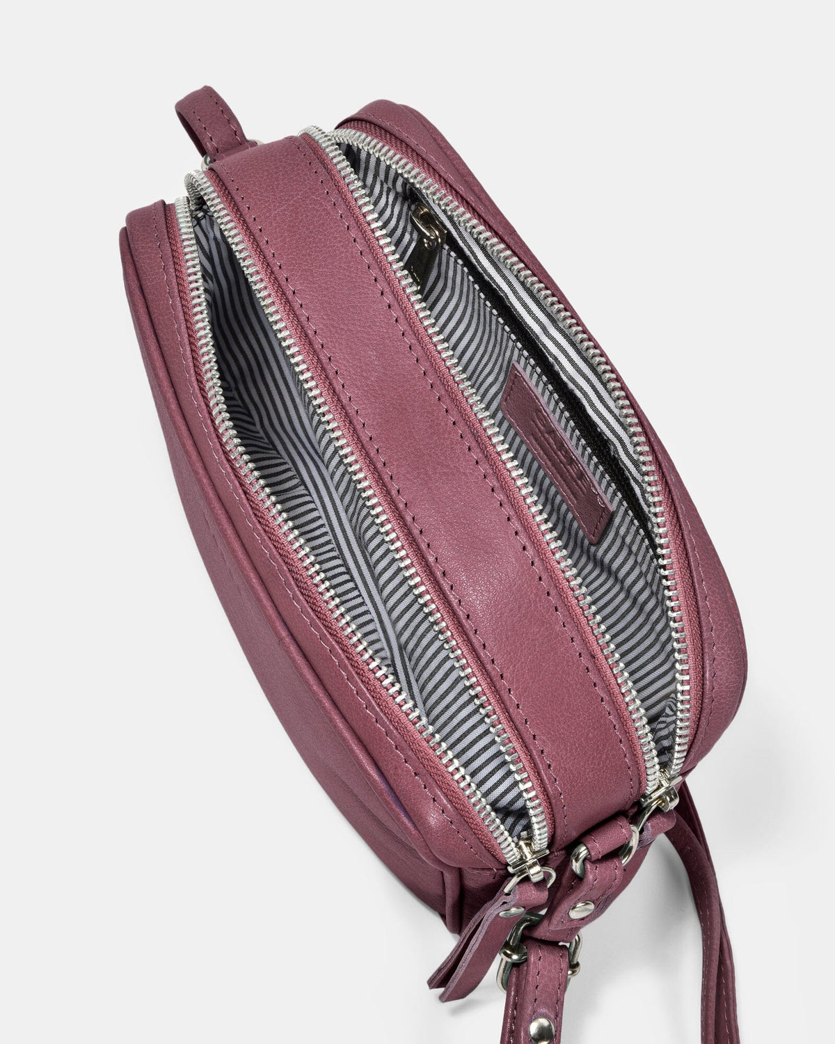 Norah Leather Crossbody Bag - Mulberry