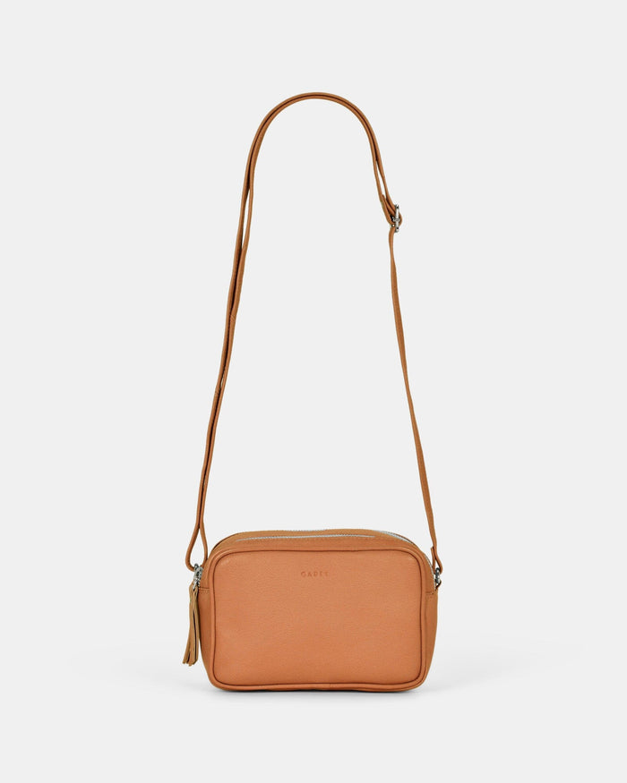Norah Leather Crossbody Bag - Tan