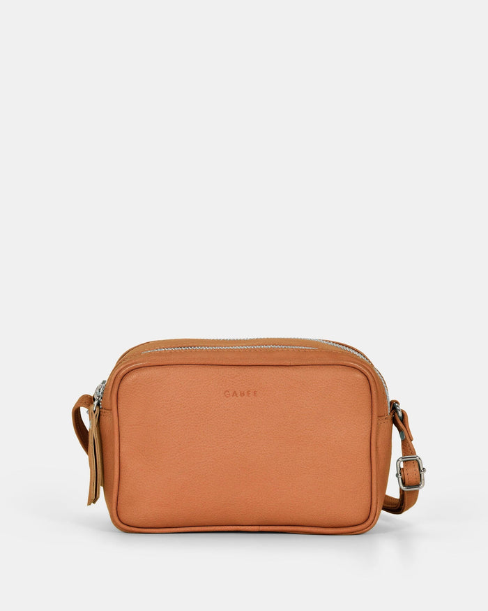 Norah Leather Crossbody Bag - Tan