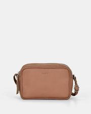 Norah Leather Crossbody Bag - Taupe