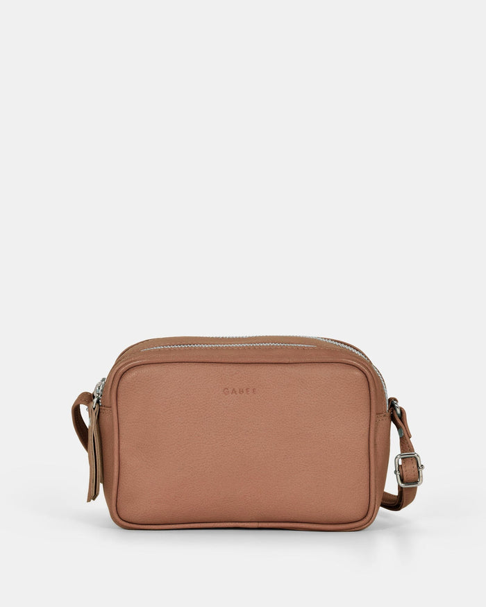 Norah Leather Crossbody Bag - Taupe