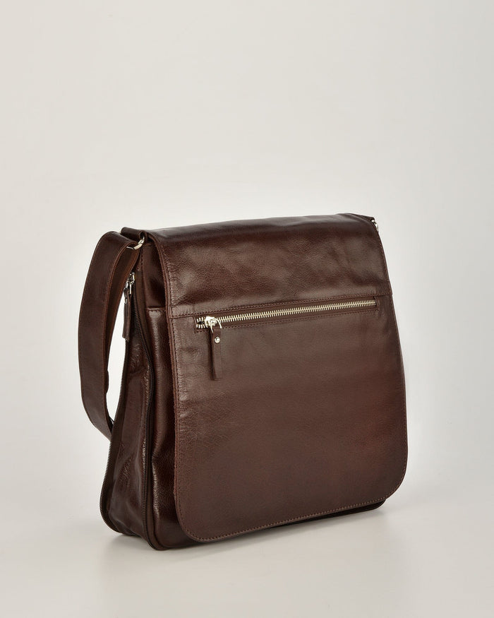 Notting Leather Expandable Satchel (Large)