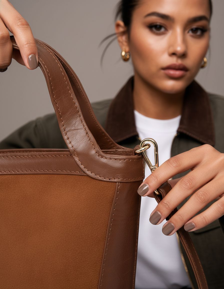 Parkwood Suede & Leather Crossbody Bag - Tan
