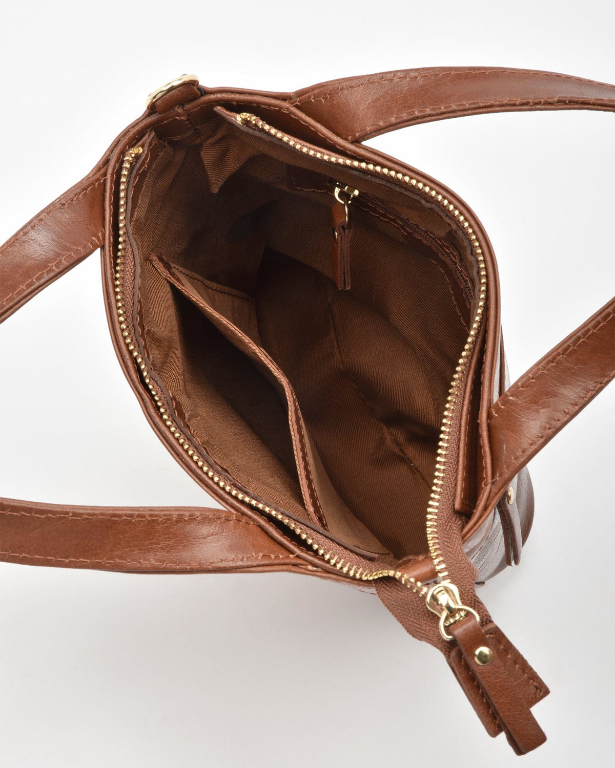 Parkwood Suede & Leather Crossbody Bag - Tan