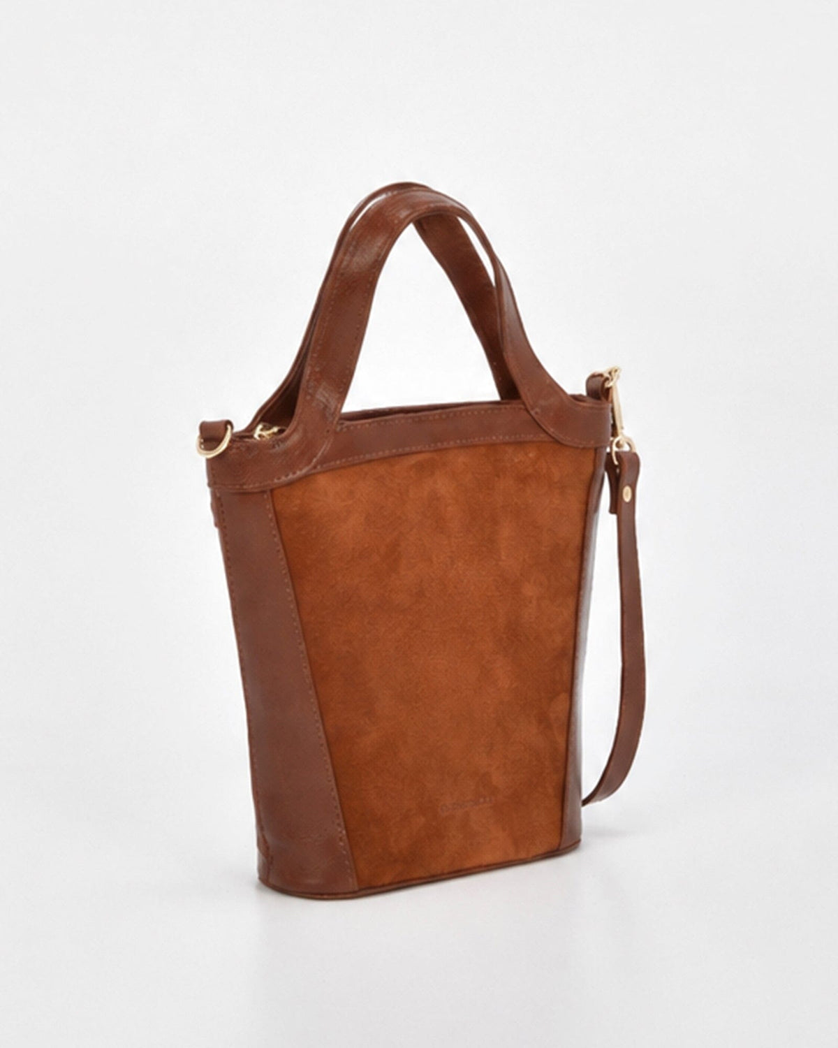 Parkwood Suede & Leather Crossbody Bag - Tan