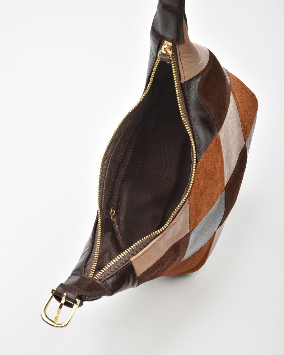 Patterson Suede & Leather Shoulder Bag - Multi