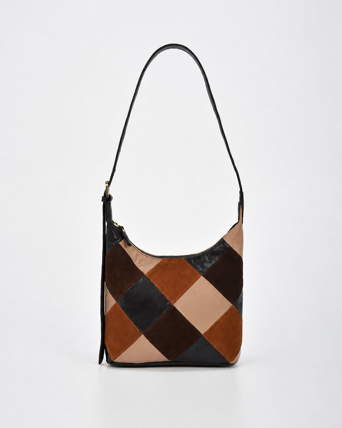 Patterson Suede & Leather Shoulder Bag - Multi