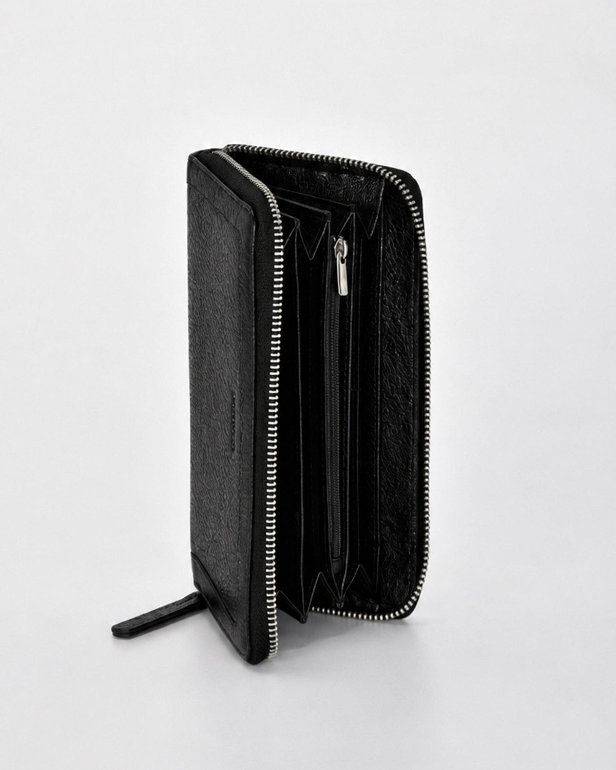 Portia Metallic Ladies Wallet - Black