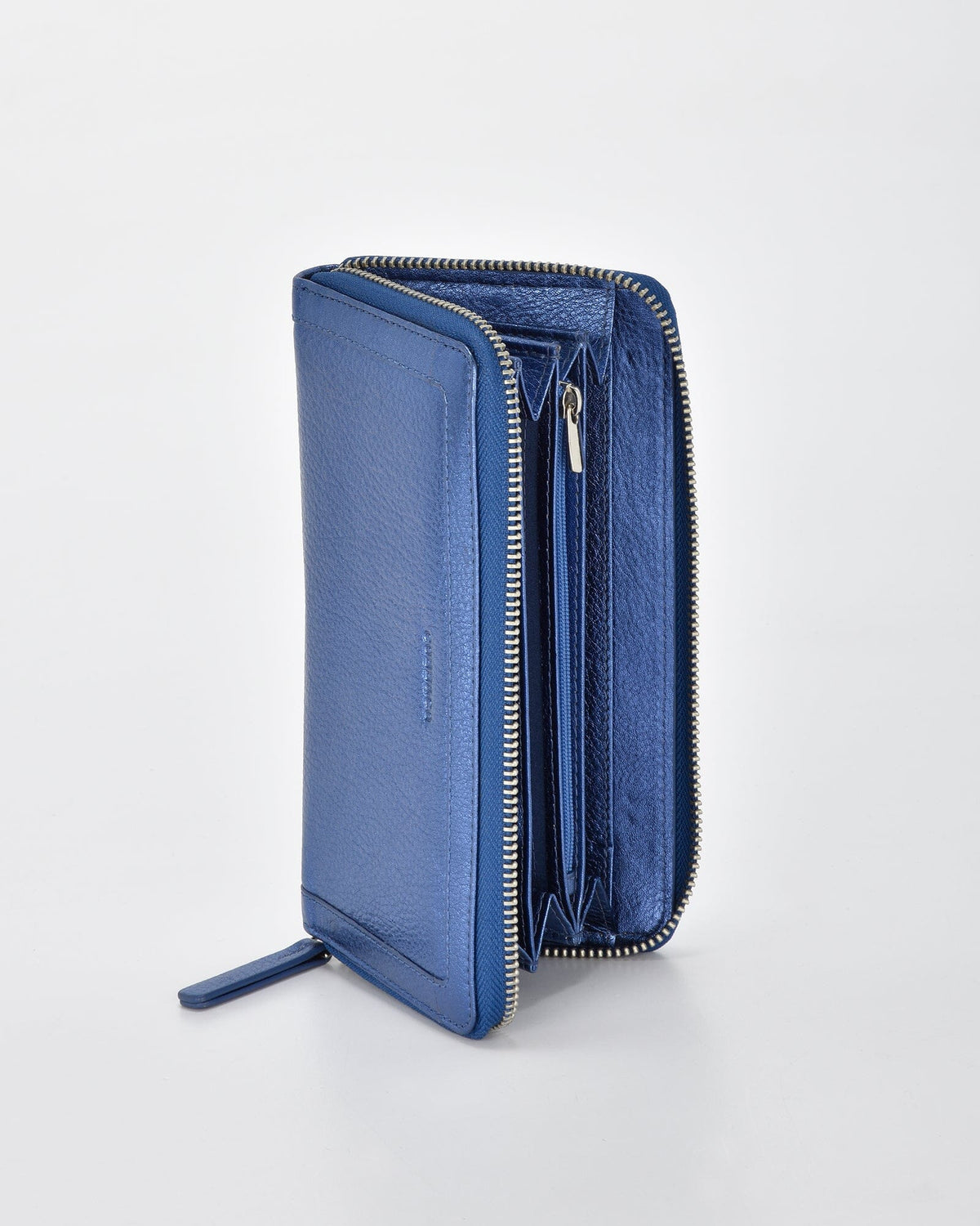 Portia Metallic Ladies Wallet - Blue