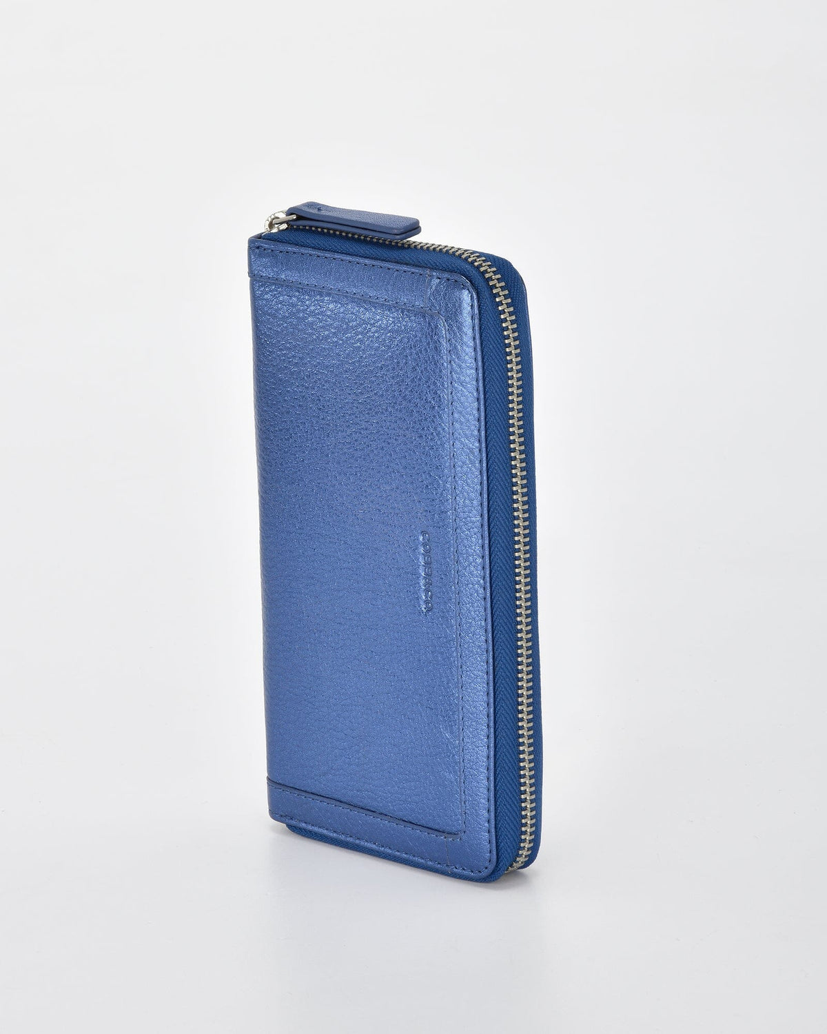 Portia Metallic Ladies Wallet - Blue