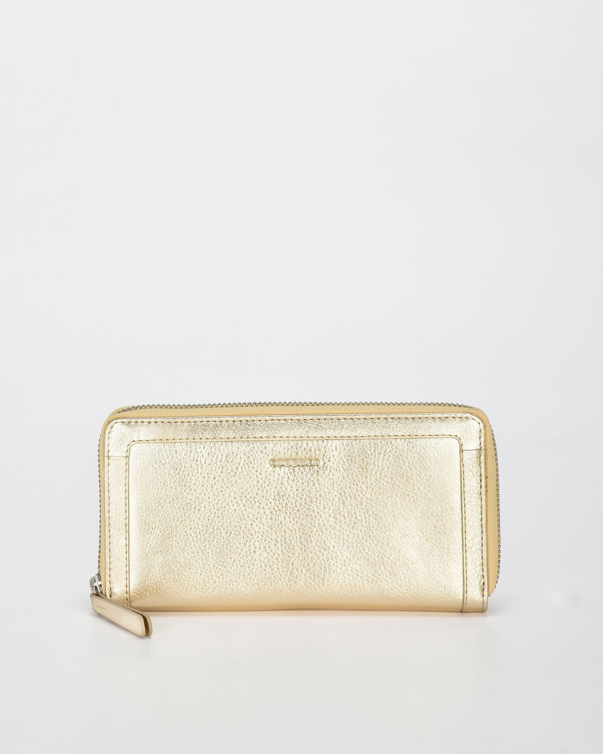 Portia Metallic Ladies Wallet - Gold