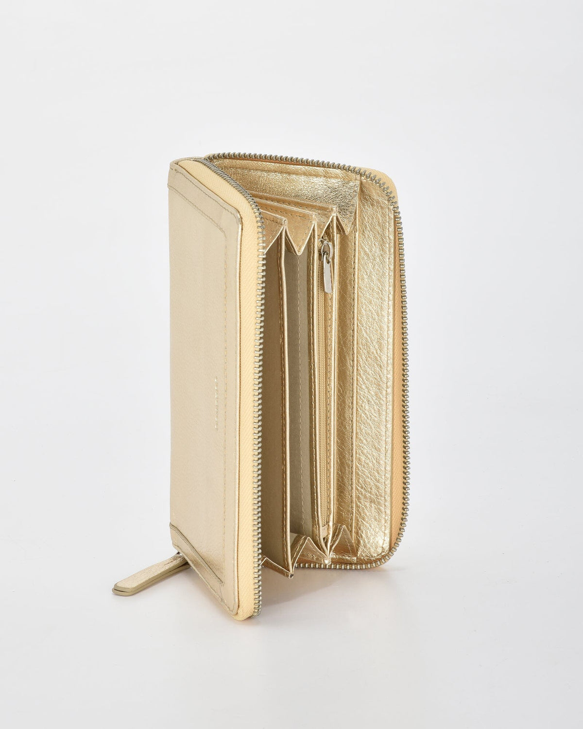 Portia Metallic Ladies Wallet - Gold