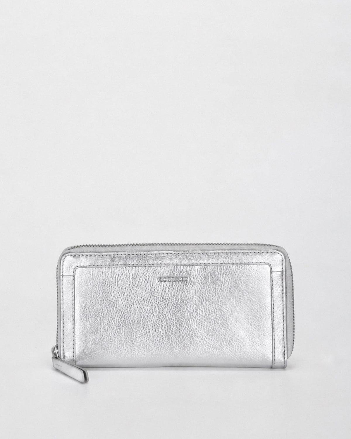 Portia Metallic Ladies Wallet - Silver