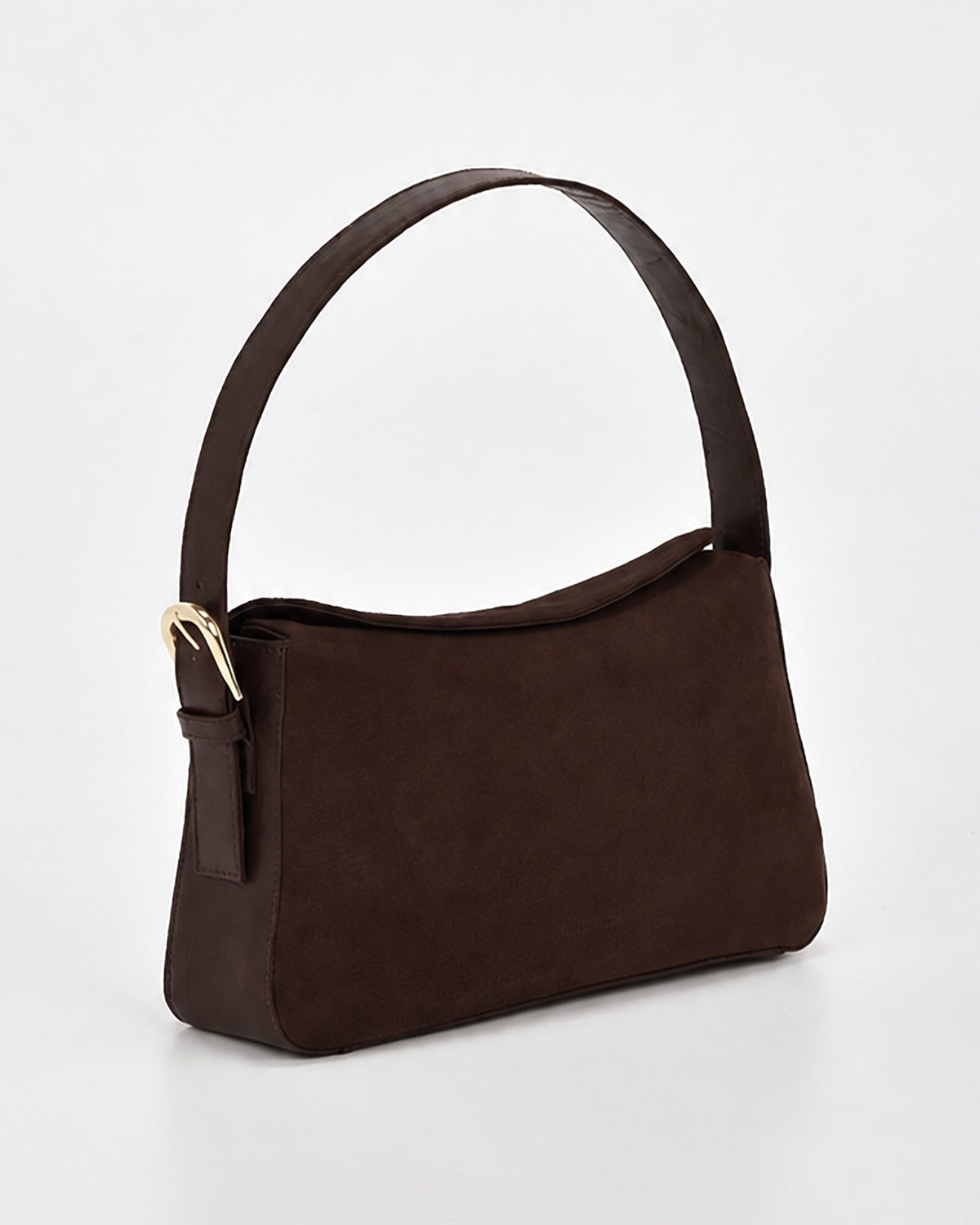 Portsea Suede & Leather Shoulder Bag - Chocolate