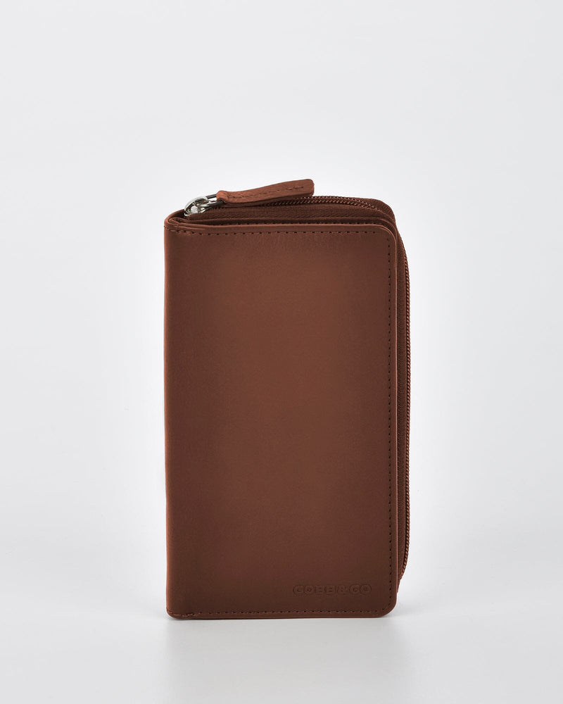 Purcell RFID Safe Zip Around Leather Wallet