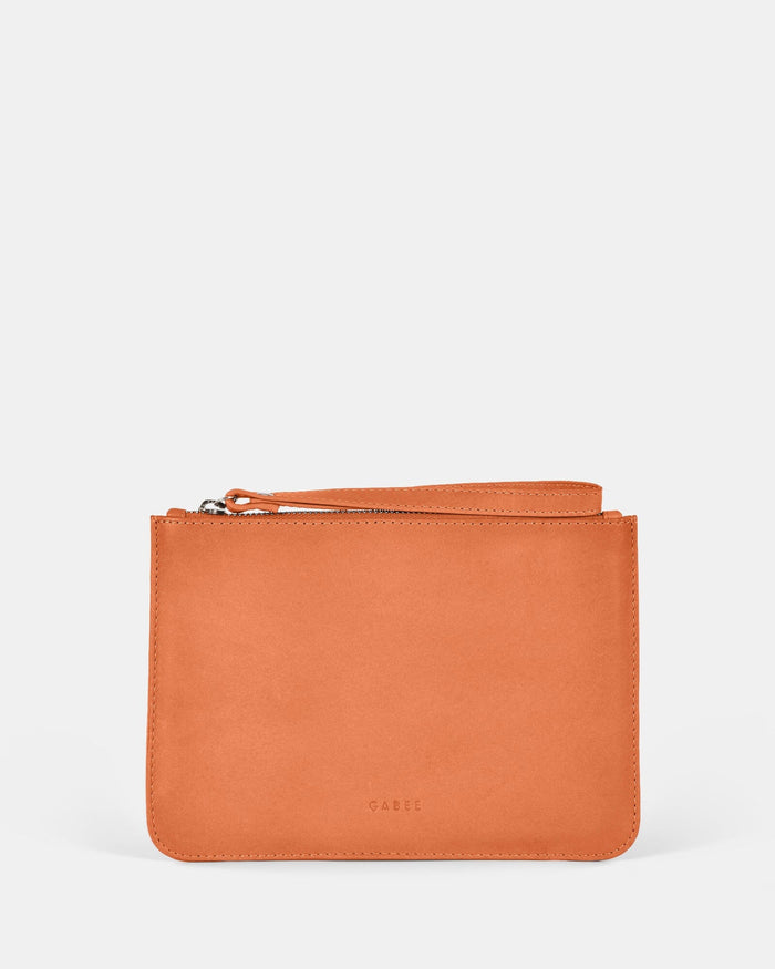 Queens Leather Pouch - Apricot