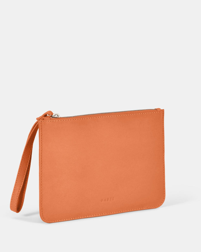 Queens Leather Pouch - Apricot
